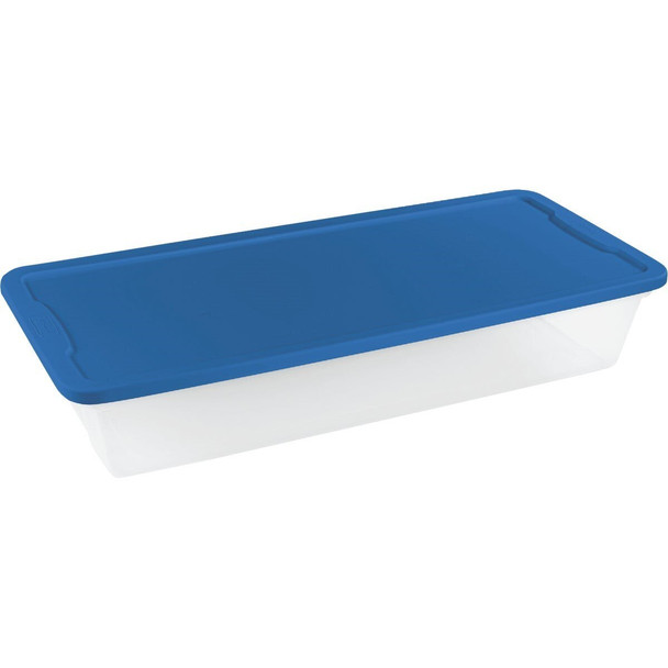 3241CLBL.06 Homz 41 Qt. Clear Storage Tote