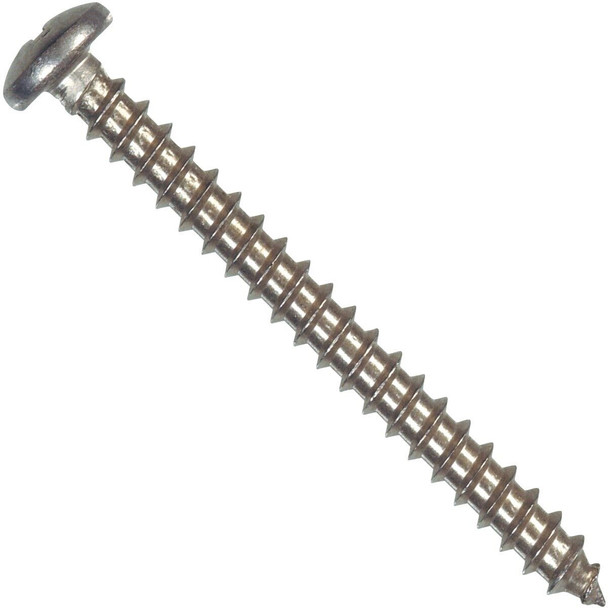 823226 Hillman #6 x 1 In. Phillips Pan Head Stainless Steel Sheet Metal Screw (100 Ct.)