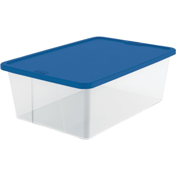 3212CLBL.08 Homz 12 Qt. Clear Storage Tote