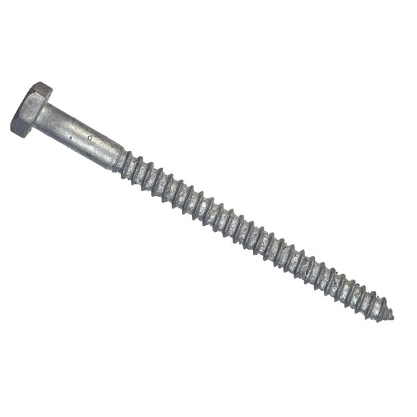 812018 Hillman 1/4 In. x 3-1/2 In. Galvanized Hex Lag Screw (100 Ct.)