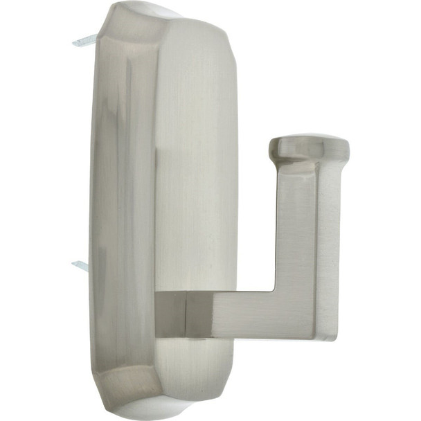 515808 Hillman High and Mighty 15 Lb. Capacity Satin Nickel Scallop Decorative Hook