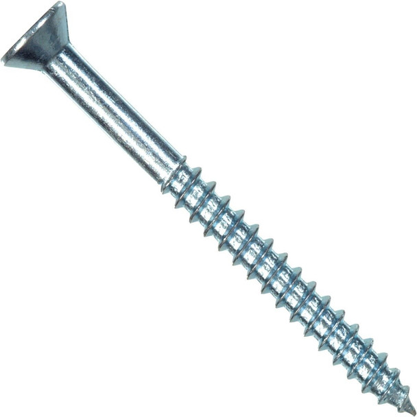 40143 Hillman #10 x 4 In. Flat Head Phillips Zinc Wood Screw (100 Ct.)