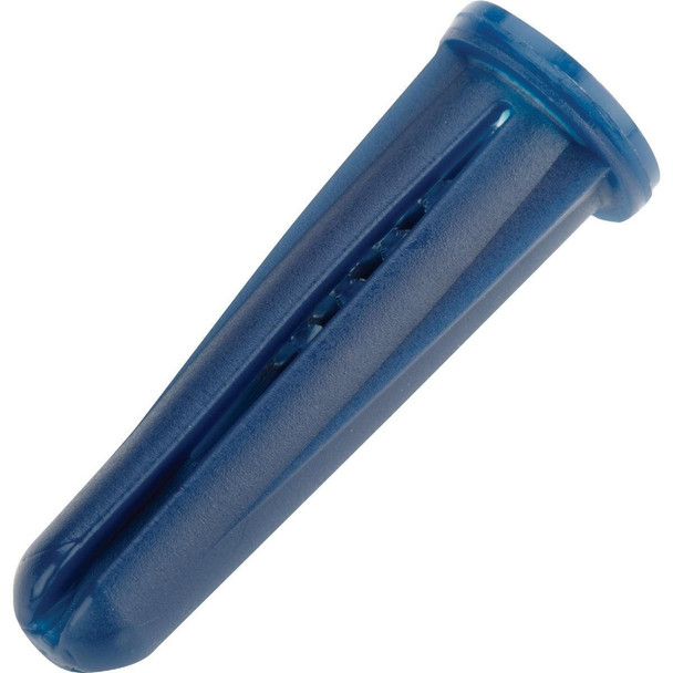 370342 Hillman #10 - #12 Thread x 1 In. Blue Conical Plastic Anchor (100 Ct.)