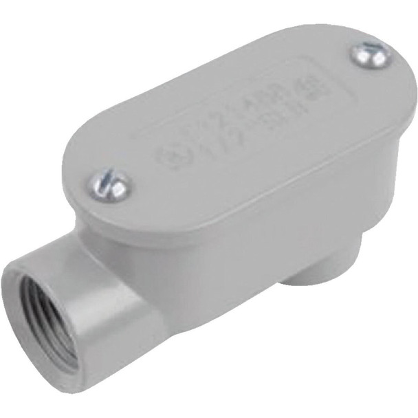 59505 Halex 1/2 In. Die-Cast Copper-Free Aluminum Alloy Service Entrance Elbow