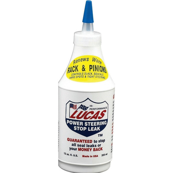 LUCA10008 Lucas Oil 12 Oz. Power Steering Leak-Stopper Fluid