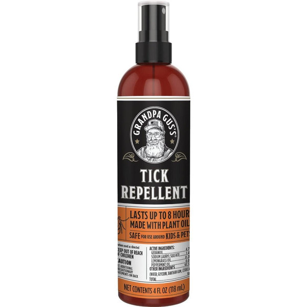 GTK-4-12 Grandpa Gus's 4 Oz. All Natural Tick Repellent Pump Spray