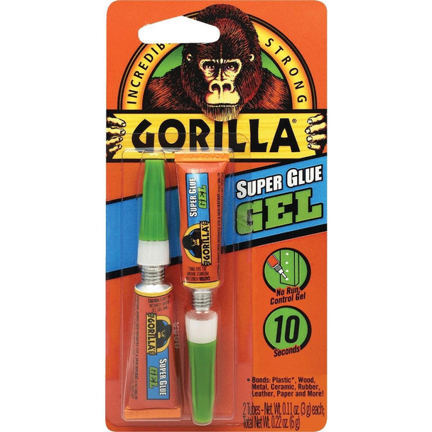 7820002 Gorilla 0.11 Oz. Super Glue Gel (2-Pack)