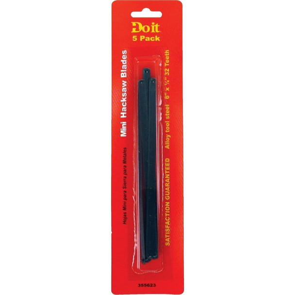 262615C 6 In. L. Blade 32 TPI Alloy Steel Hacksaw Blade (5-Pack)