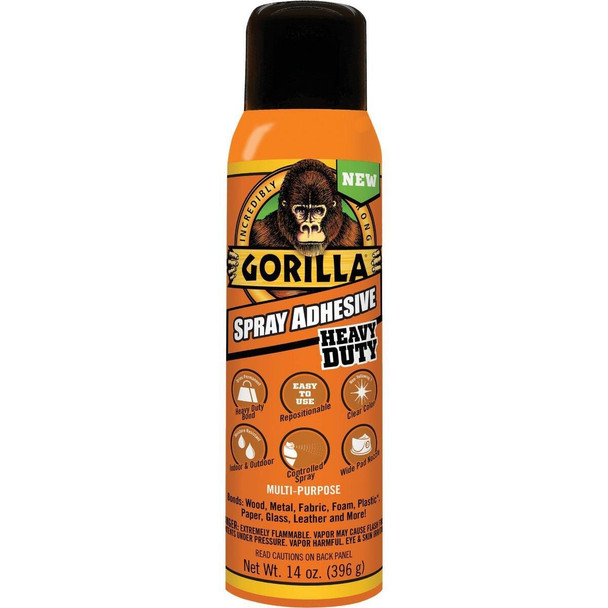 6301502 Gorilla 14 Oz. Heavy-Duty Multi-Purpose Spray Adhesive