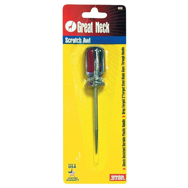 SC3C Great Neck 5 In. Plastic Handle Scratch Awl