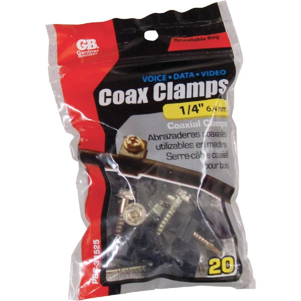 PEC-31525 Gardner Bender 1/4 In. Plastic Black Cable Clamp