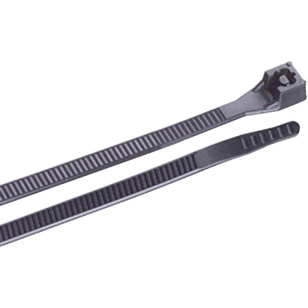 46-210UVB Gardner Bender 11 In. x 0.13 In. Black Nylon Ultra Violet Cable Tie (100-Pack)