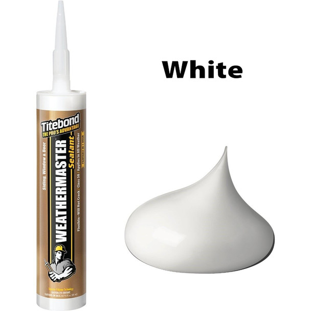 44001 Titebond WeatherMaster 10 Oz. Polymer Sealant, 44001 White