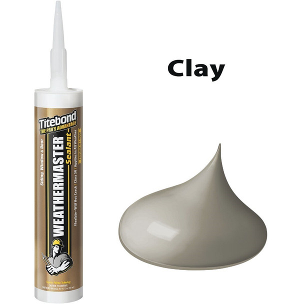44771 Titebond WeatherMaster 10 Oz. Polymer Sealant, 44771 Clay