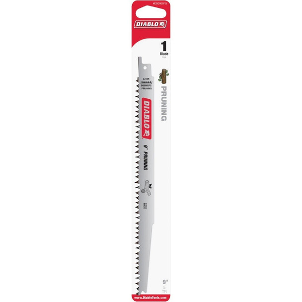 DS0905FG5 Diablo 9 In. 5 TPI Pruning Reciprocating Saw Blade (5-Pack)