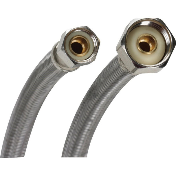 B1F16 Fluidmaster 3/8 F X 1/2 In. F X 16 In. L Stainless Steel Faucet Connector