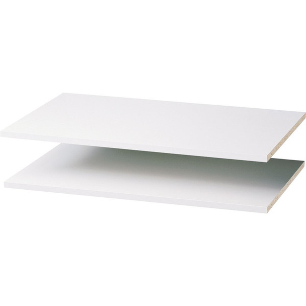 RS1436 Easy Track 35 In. W. x 14 In. D. Laminated Closet Shelf, White (2-Pack)
