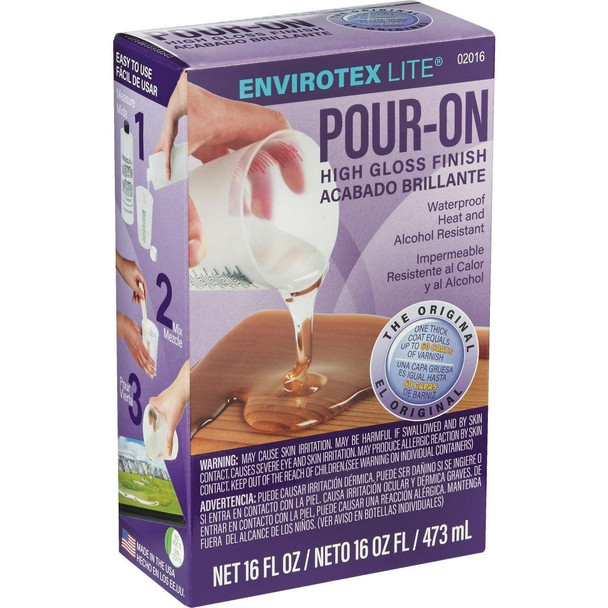 2016 Envirotex Lite Pour-On 16 Oz. High Gloss Finish