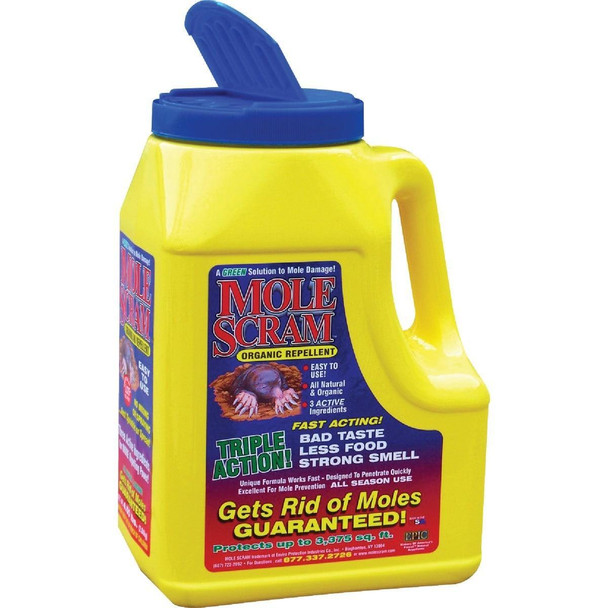 12040 Mole Scram 4.5 Lb. Granular Organic Mole Repellent