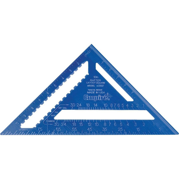 E3992 Empire True Blue 12 In. Aluminum High-Visibility Rafter Square