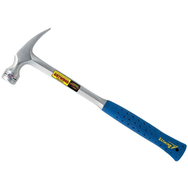 E3-28SM Estwing 28 Oz. Milled-Face Rip Claw Hammer with Nylon-Covered Steel Handle