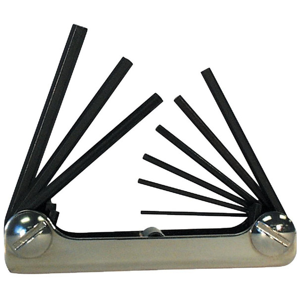 20912 Eklind Fold Up Hex Key Set,Set # 91S,Hex Keys,.050"-3/16"