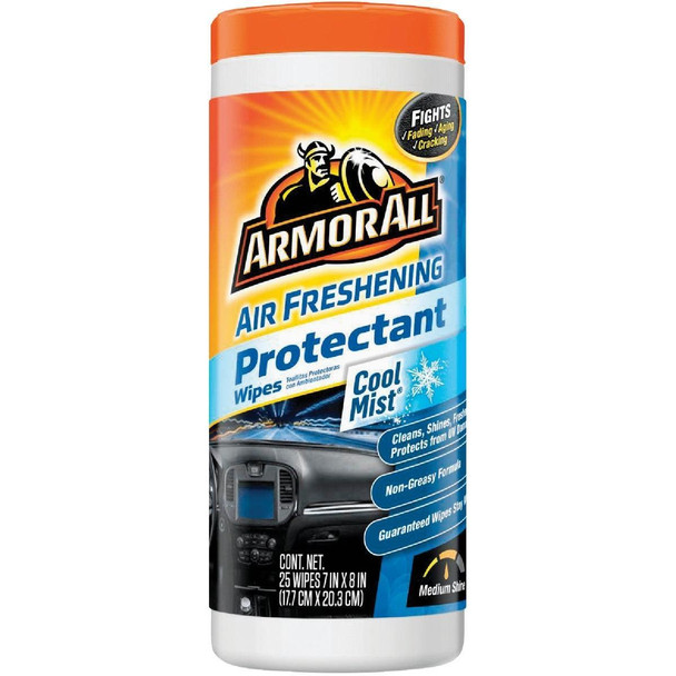 14659B Armor All Cool Mist Scent Air Freshening Protectant Wipe (25- Count)
