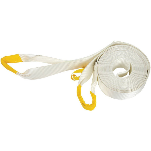 59700 Erickson 3 In. x 20 Ft. 13,500 Lb. Polyester Recovery Tow Strap, White