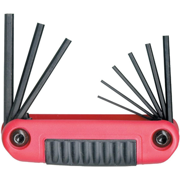 25912 Eklind Ergo-Fold Fold Up Hex Key Set,.050"-3/16" Hex keys,9 pc