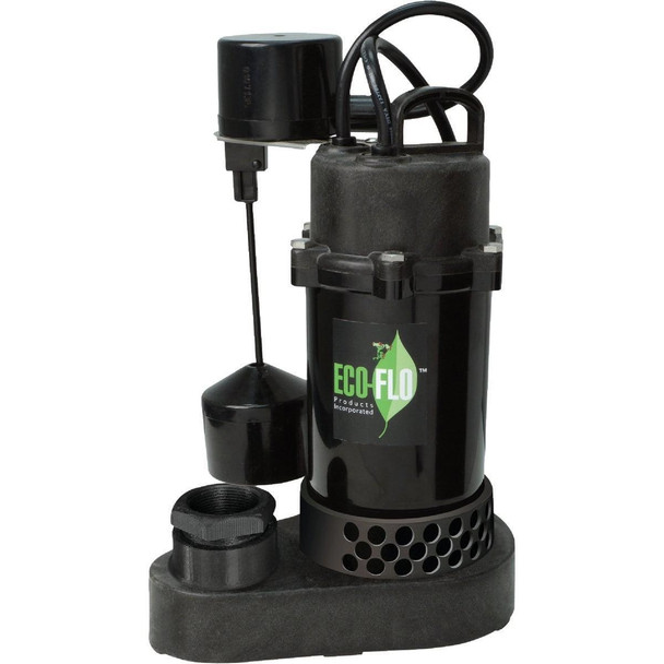 SPP33V ECO-FLO 1/3 HP Vertical Switch Submersible Thermoplastic Sump Pump