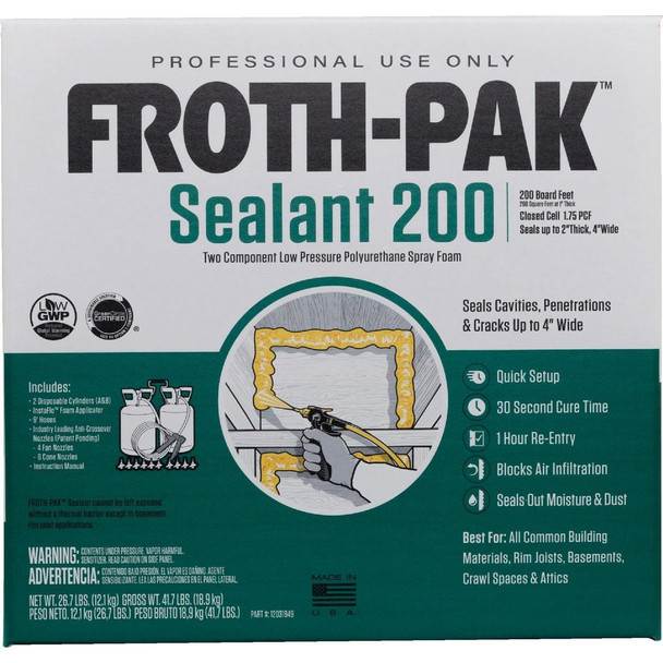 12031949 Froth-Pak FPFS 200BF Two-Component Polyurethane Foam Sealant Kit