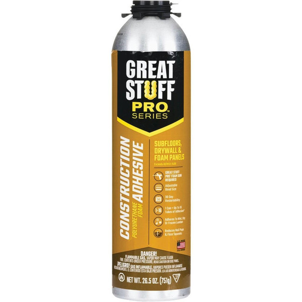 343087 GREAT STUFF PRO 26.5 Oz. Construction Adhesive