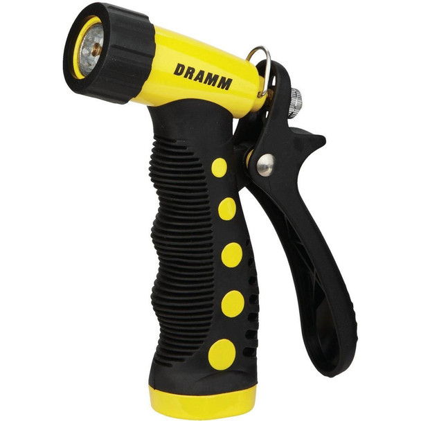 60-12723 Dramm Heavy-Duty Metal Pistol Nozzle, Yellow