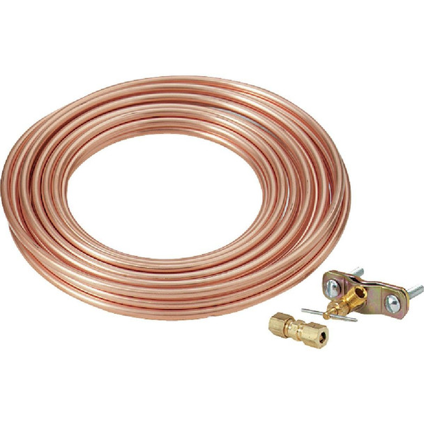 W-9189LF 25 Ft. x 1/4 In. OD Copper Tube Ice Maker Installation Kit