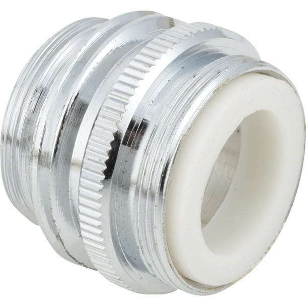 W-1134LF 15/16" Outside or 55/64" Inside to 3/4" Dual Thread Faucet Adapter, Low Lead