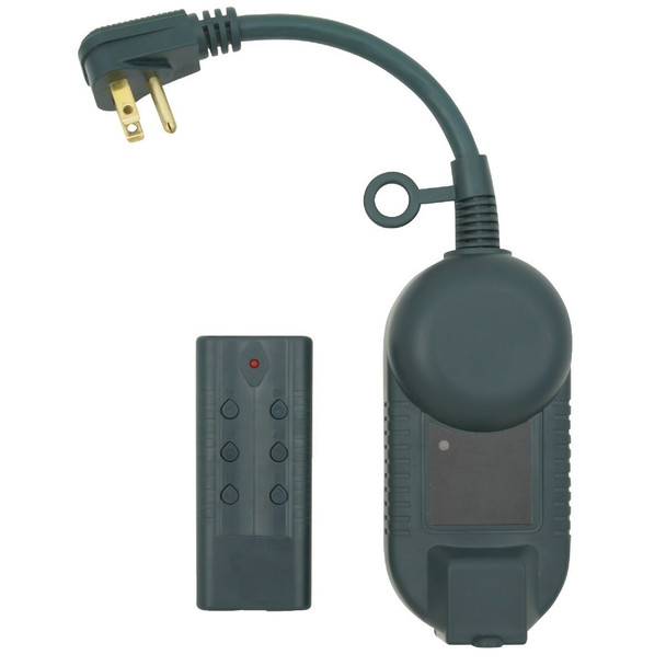KB-200EW 12.5A 120V 1500W Green Outdoor Timer with Remote
