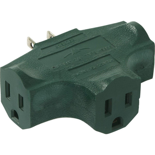 LA-24-GC Green 15A 3-Outlet Tap