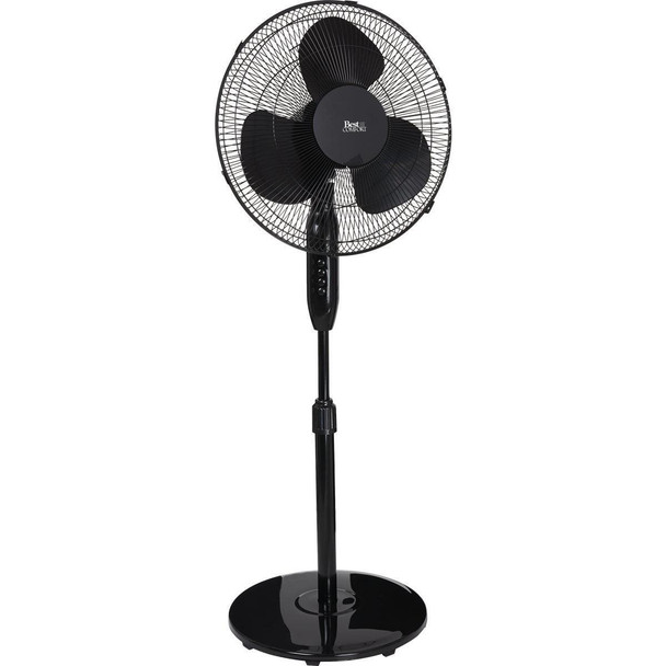 FSD-40 Best Comfort 16 In. 3-Speed Extends to 49 In. H. Black Oscillating Pedestal Fan