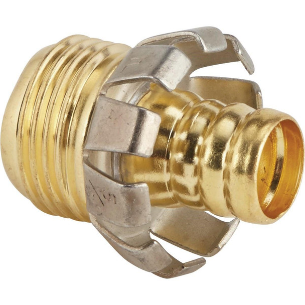 GB-004 Best Garden 5/8 In. Male Brass Hose Coupling Mender