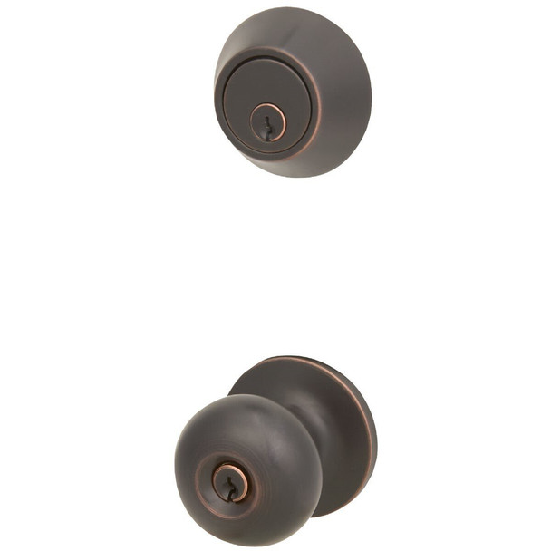 BFX7B91B Steel Pro Oil Rubbed Bronze Deadbolt and Door Knob Combo