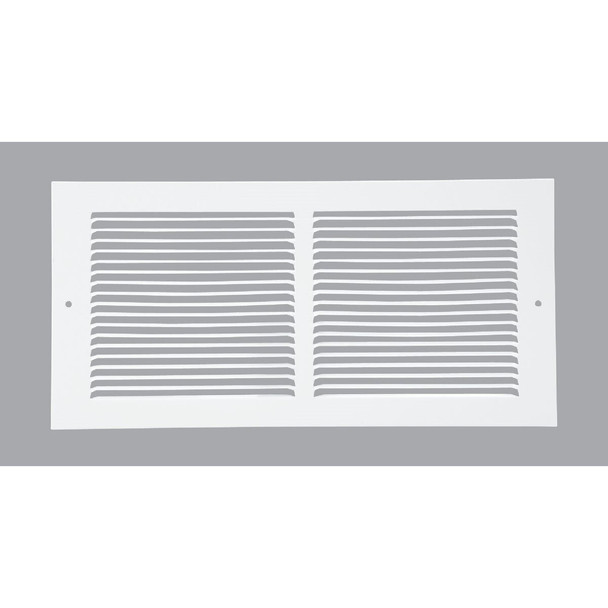BBGT1406WH Home Impressions 6 In. x 14 In. White Steel Baseboard Grille