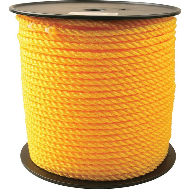 741870 5/16 In. x 400 Ft. Yellow Twisted Polypropylene Rope