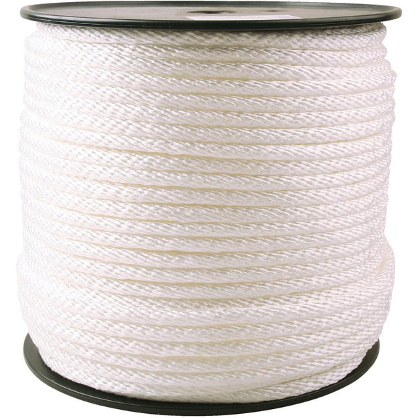 736608 3/8 In. x 450 Ft. White Braided Nylon Rope
