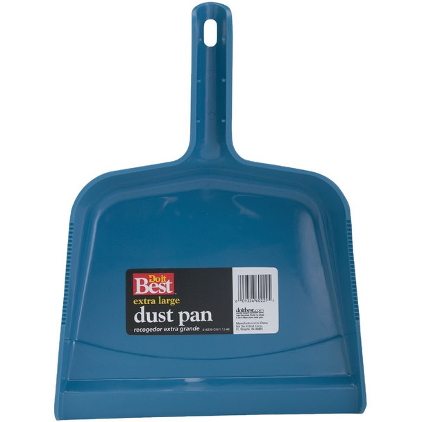 616239 10.5 In. Blue Plastic Extra Large Dust Pan