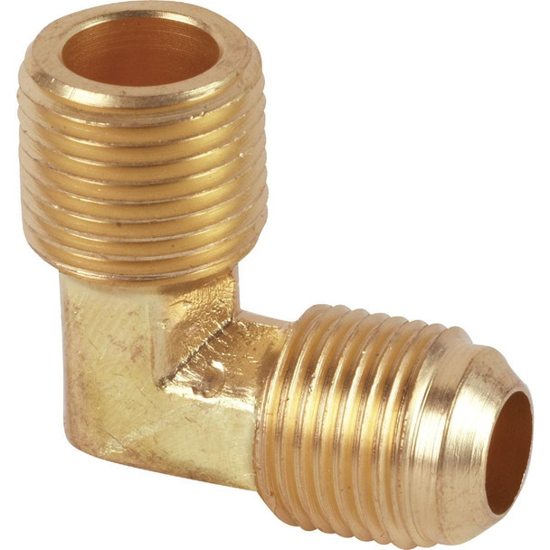458944 3/8 In. x 3/8 In. MIP 90 Deg. Flare Brass Elbow (1/4 Bend)