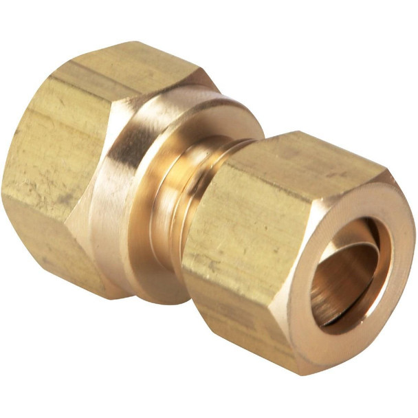 458279 3/8 In. x 3/8 In. Brass Union Compression Adapter
