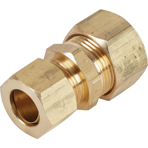 458554 5/8 In. OD X 1/2 In. OD Brass Compression Reducing Union