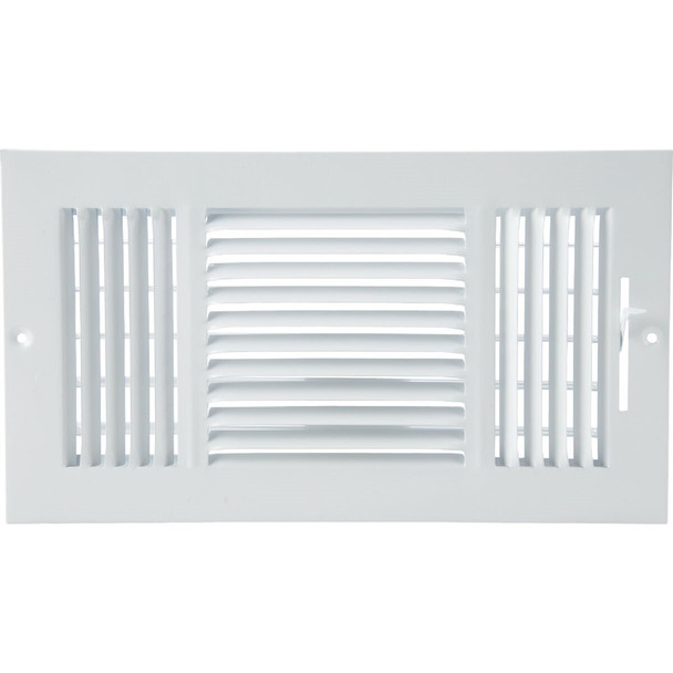 3SW1206WH-AB Home Impressions White Steel 7.76 In. Wall Register