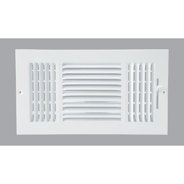 3SW1406WH-AB Home Impressions White Steel 7.76 In. Wall Register