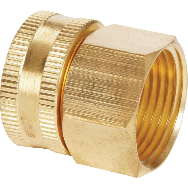 35008 Best Garden 3/4 In. FHT x 3/4 In FPT Brass Swivel Hose Connector